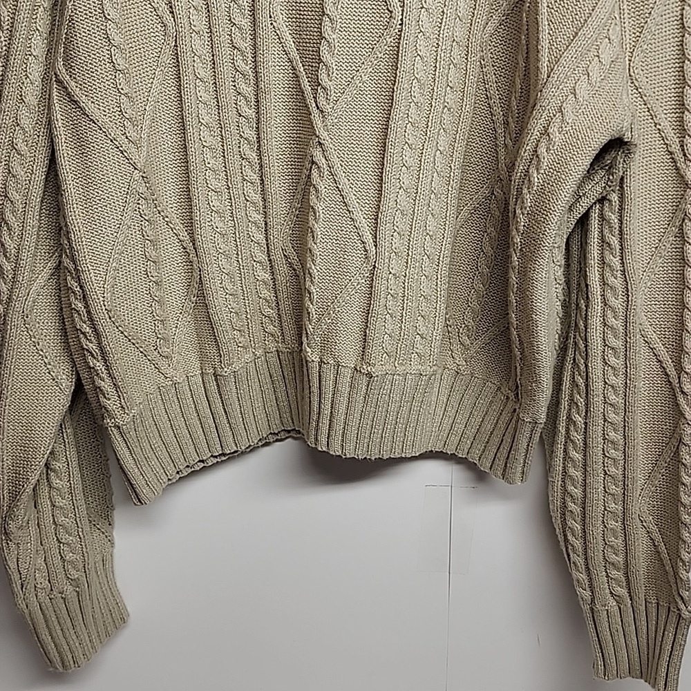 Cotton On Sz XL Cozy Classic Minimalist Cable Knit Sweater - Cream NWT - Picture 2 of 11